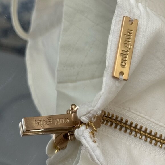 🆕 CULT GAIA 🧿 NWOT Off-White Habana Strappy Corset Zip Top, Sz US 10 - Picture 12 of 16